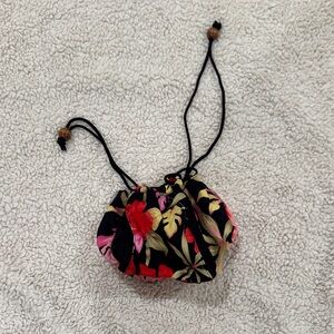 Vibrant Floral Drawstring Bag